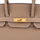 Hermès Taupe Togo Leder Birkin 35 Handtasche (2023), Bild 3 von 16