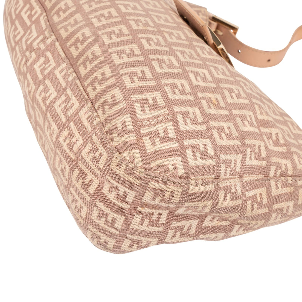 Fendi FF Zucca Canvas Baguette Buckle Schultertasche, Bild 8 von 12