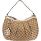 Gucci Monogram GG Canvas Sukey aus Canvas und Leder – Vorderansicht