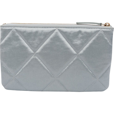 Chanel 19 Quilted Satin Chanel Pouch Accessoires Clutch