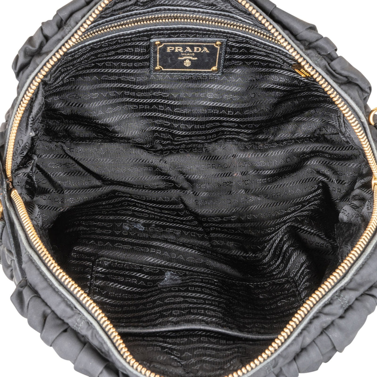 Borsa a mano satchel Prada Tessuto Gaufre