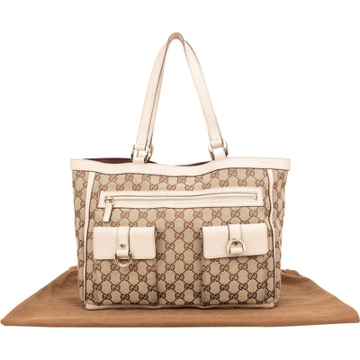 Gucci Monogram GG Canvas Abbey Shoulder Bag