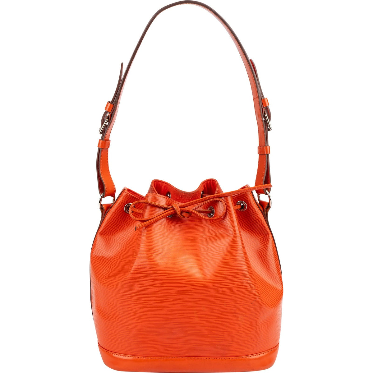 Louis Vuitton Sac Noé Petit NM aus orangem Epi-Leder – Ansicht 7