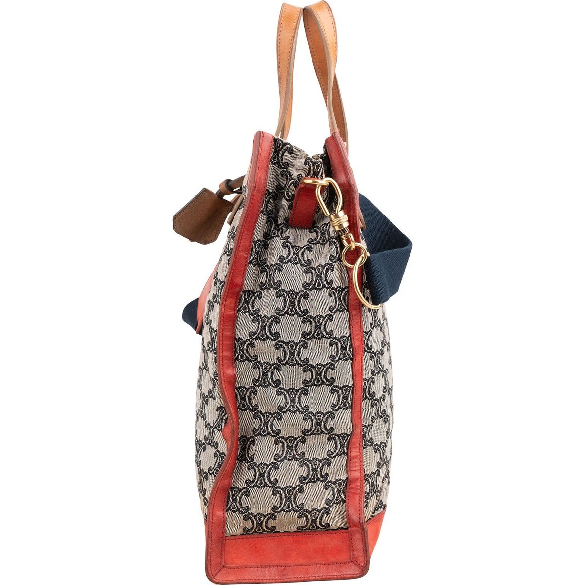 Celine Macadam Monogram Canvas Bicolor Leder Tote, Bild 5 von 11