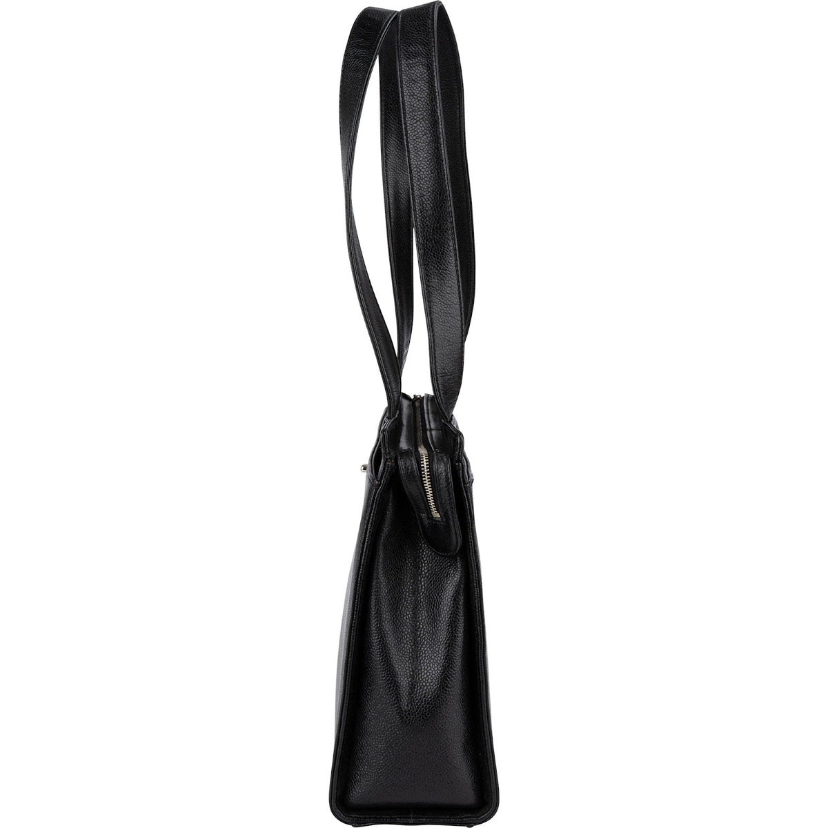 Bolso de hombro Chanel Tote Coco Mark de piel caviar