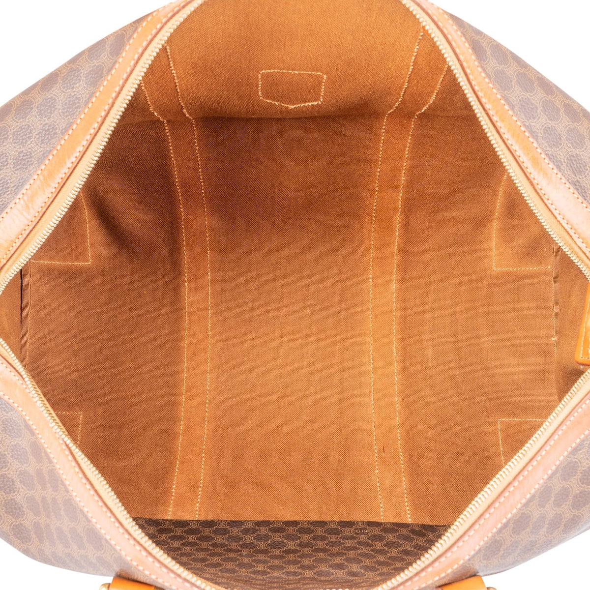 Celine Monogram Macadam Canvas Boston 45 Handbag