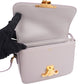 Celine Shiny Lilac Calfskin Teen Triomphe Crossbody Bag