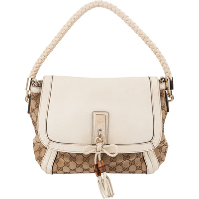Gucci Monogram GG Canvas Bella Flap Shoulder Bag