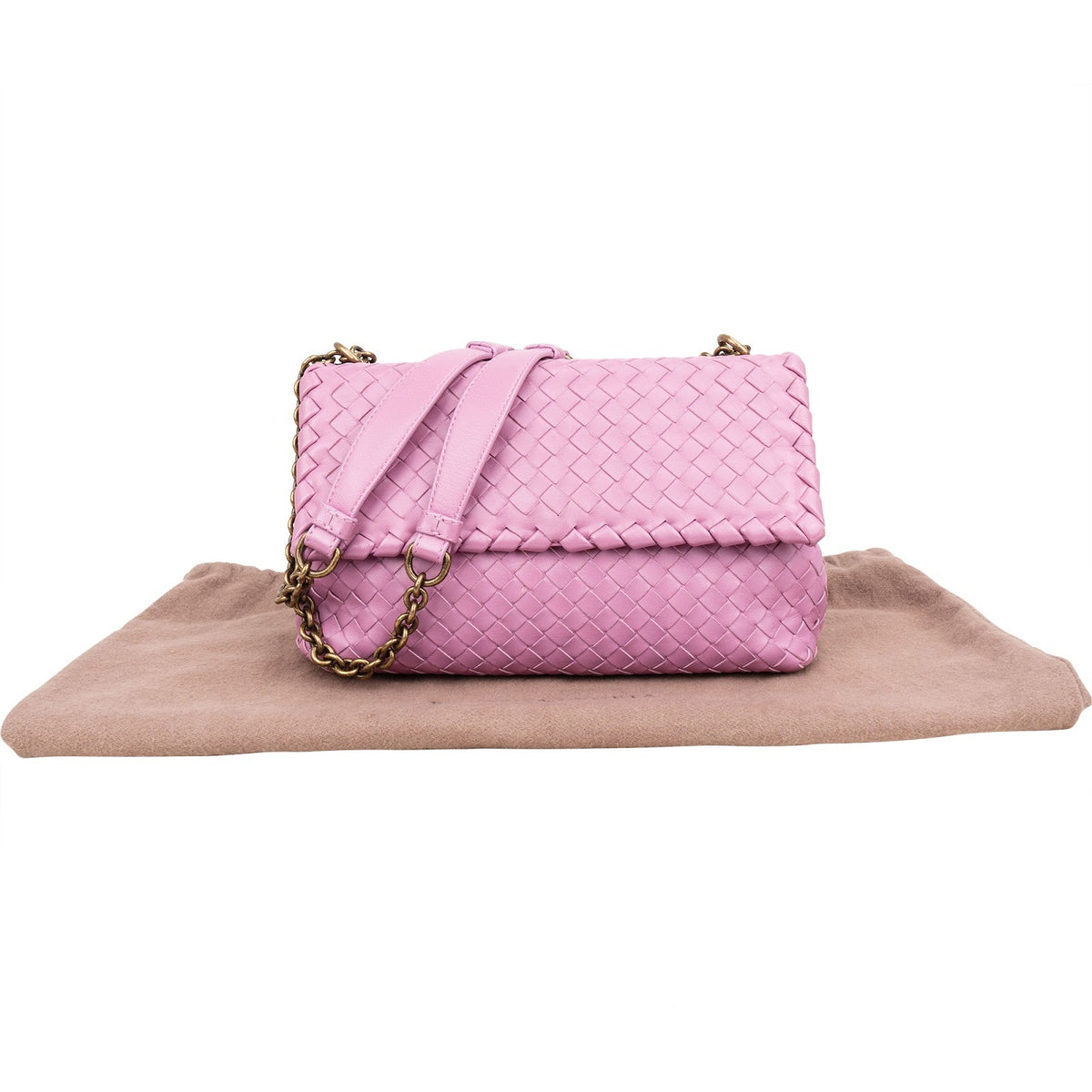 Sac bandoulière Bottega Veneta Cassette en cuir Intrecciato avec chaîne