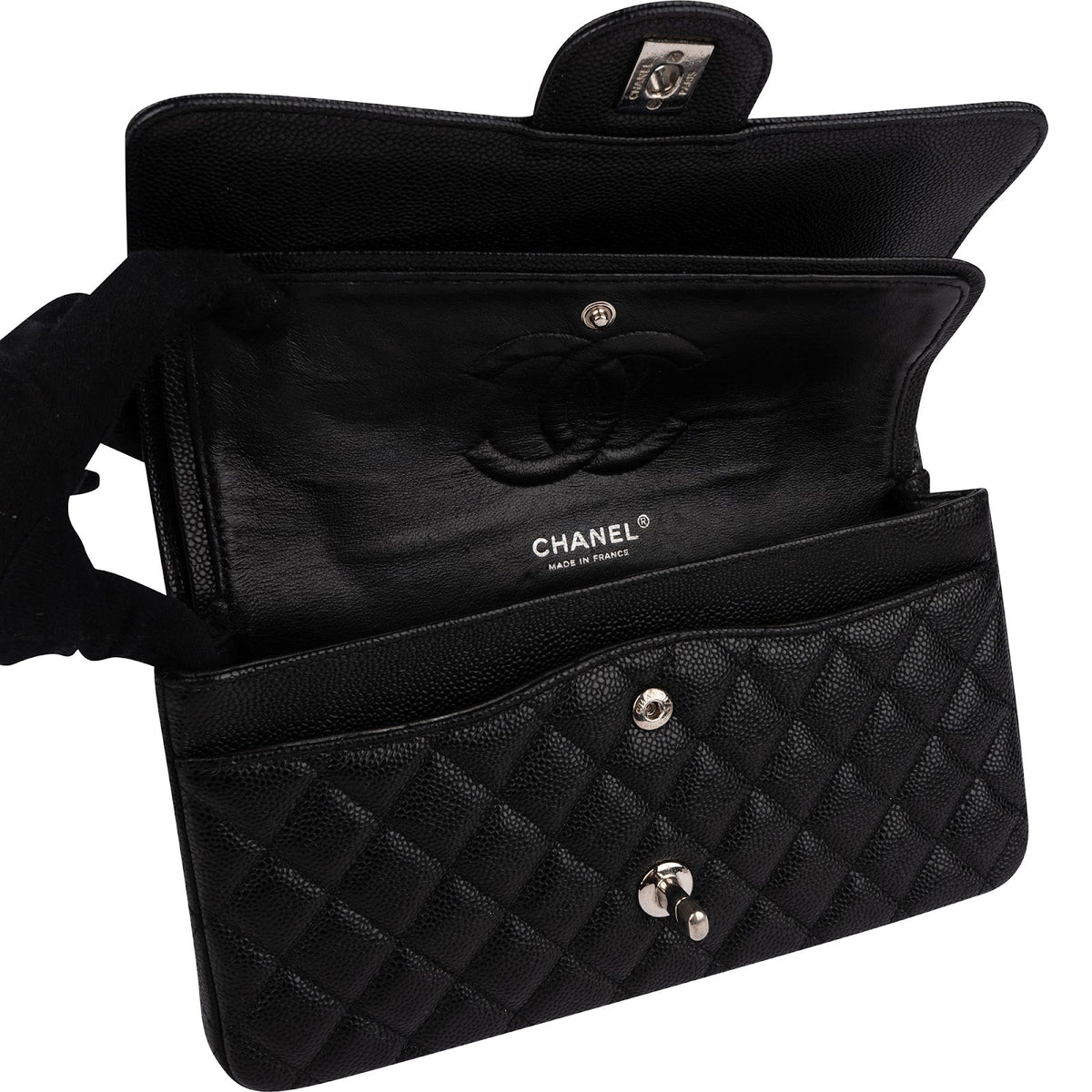 Chanel Caviar Medium Double Flap Schultertasche, Bild 13 von 14