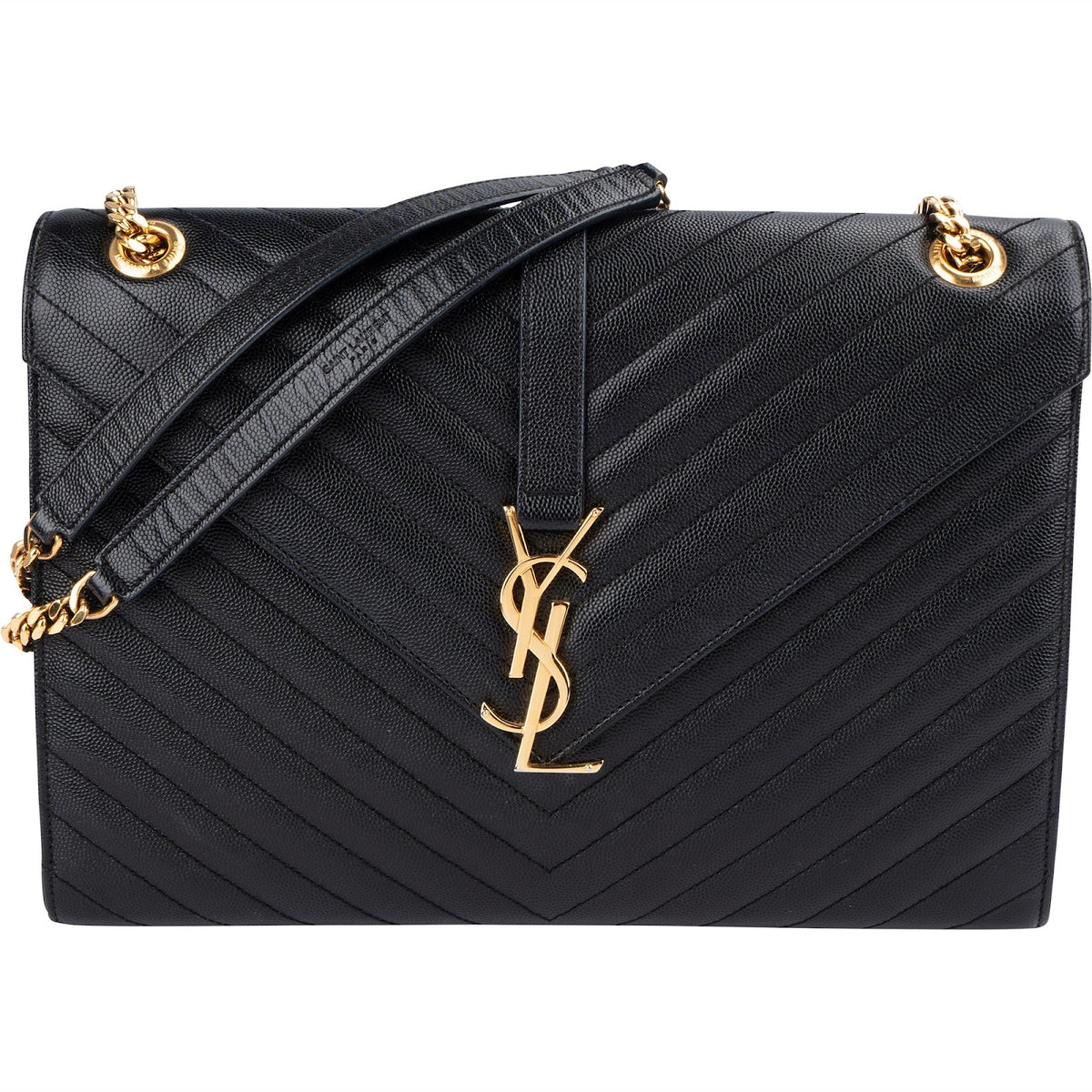 Saint Laurent Grain De Poudre Medium Envelope Crossbody Bag