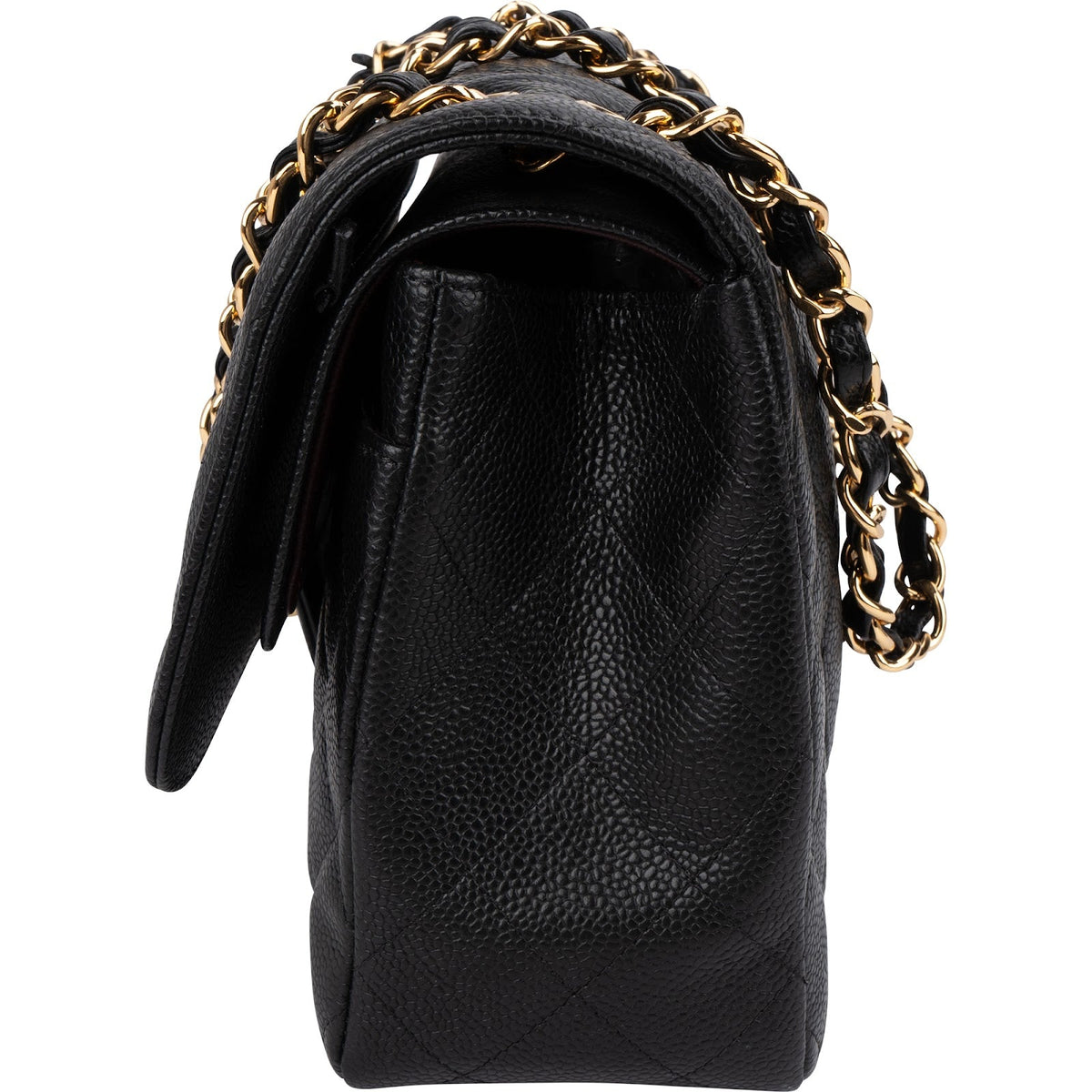 Chanel Caviar Leder Jumbo Double Flap Schultertasche, Bild 5 von 15