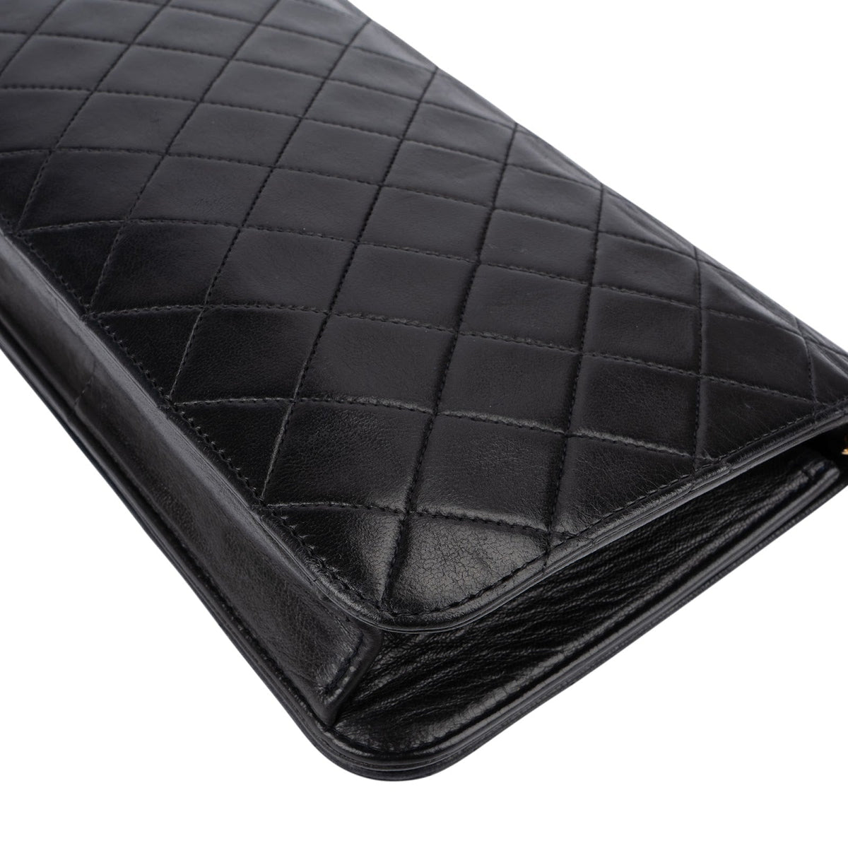Chanel Quilted Lambskin CC Single Flap Shoulder Bag