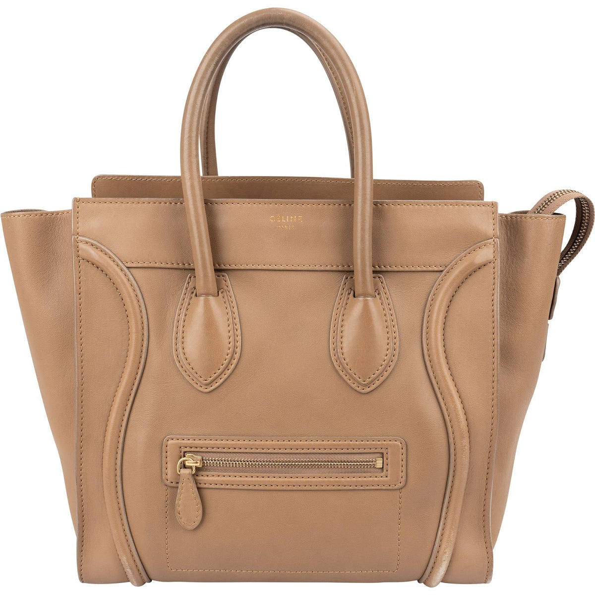 Celine Luggage aus glattem Kalbsleder – Vorderansicht