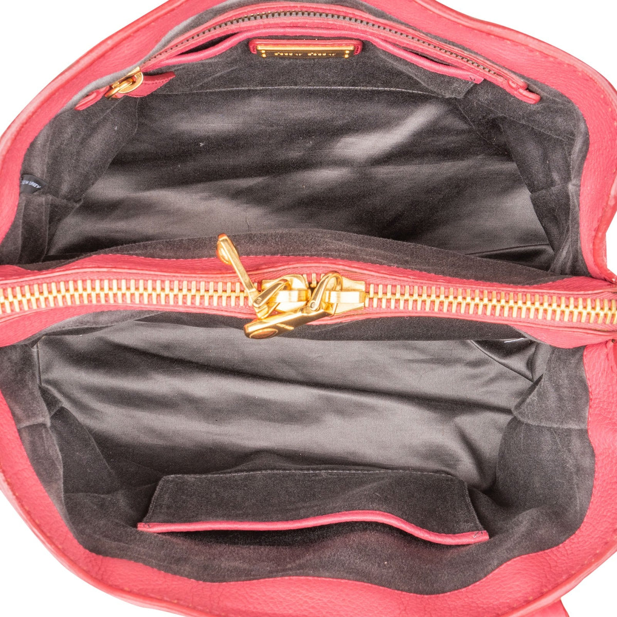 Miu Miu Tote aus rosa genarbtem Vitello-Leder – Ansicht 8