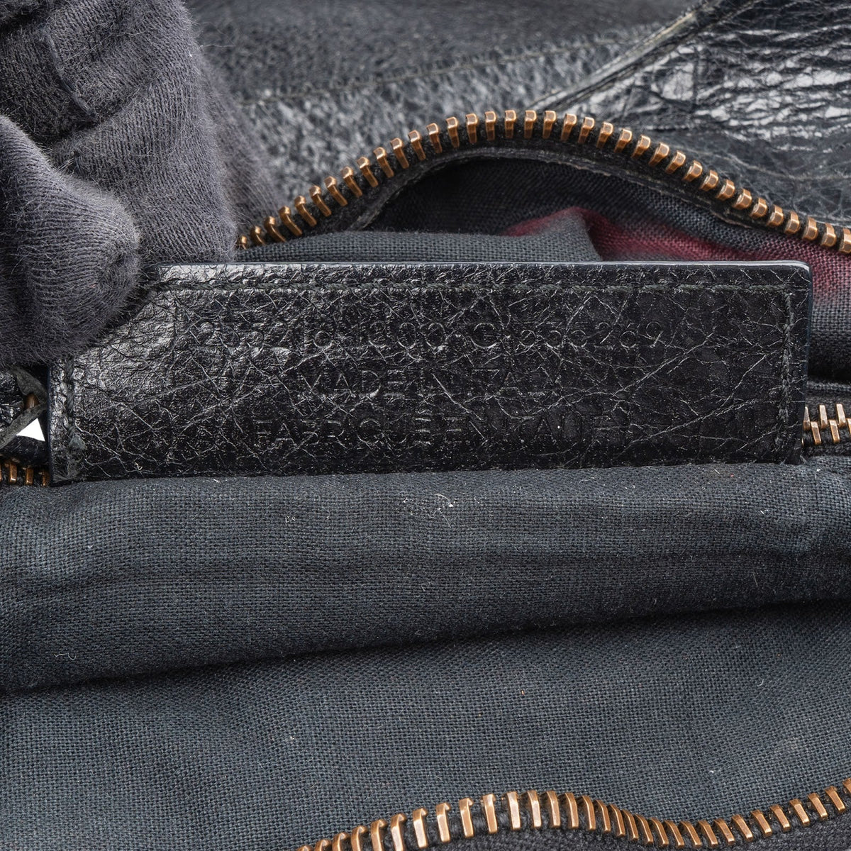Borsa tote Balenciaga City in pelle Arena nera