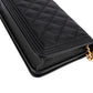 Bolso bandolera Chanel Boy Wallet On Chain de piel caviar acolchada