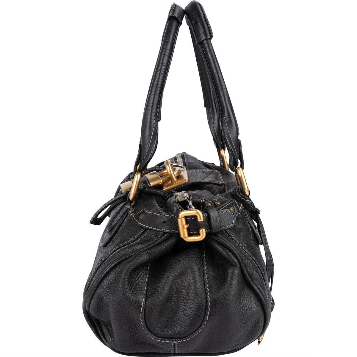 Chloé Pebbled Leder Paddington Satchel Handtasche, Bild 6 von 11