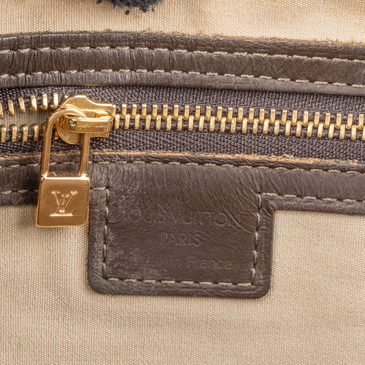 Borsa a mano Louis Vuitton Monogram Mini Lin Alma Long East West