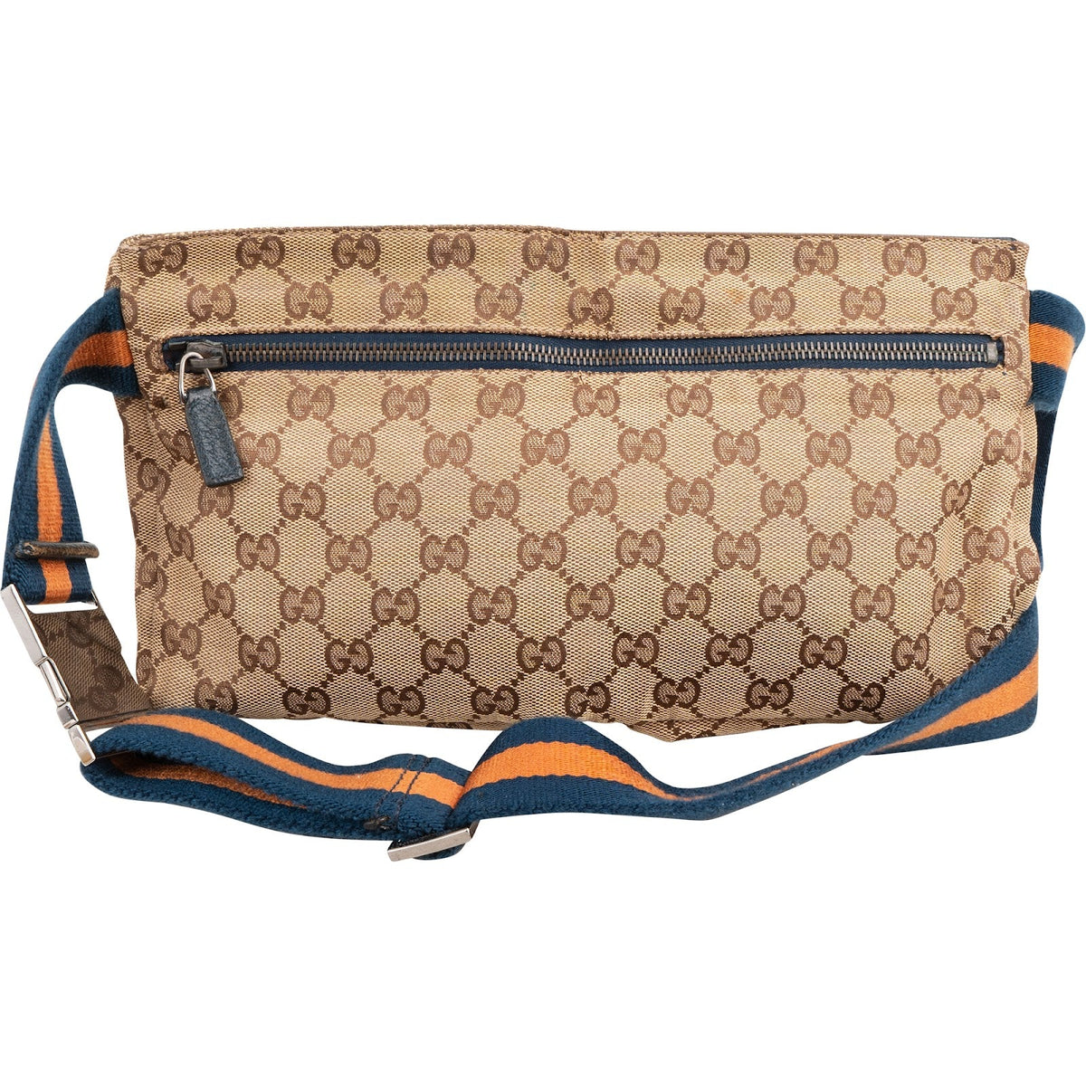 Gucci genarbtes Leder GG Canvas Belt Umhängetasche, Bild 2 von 7