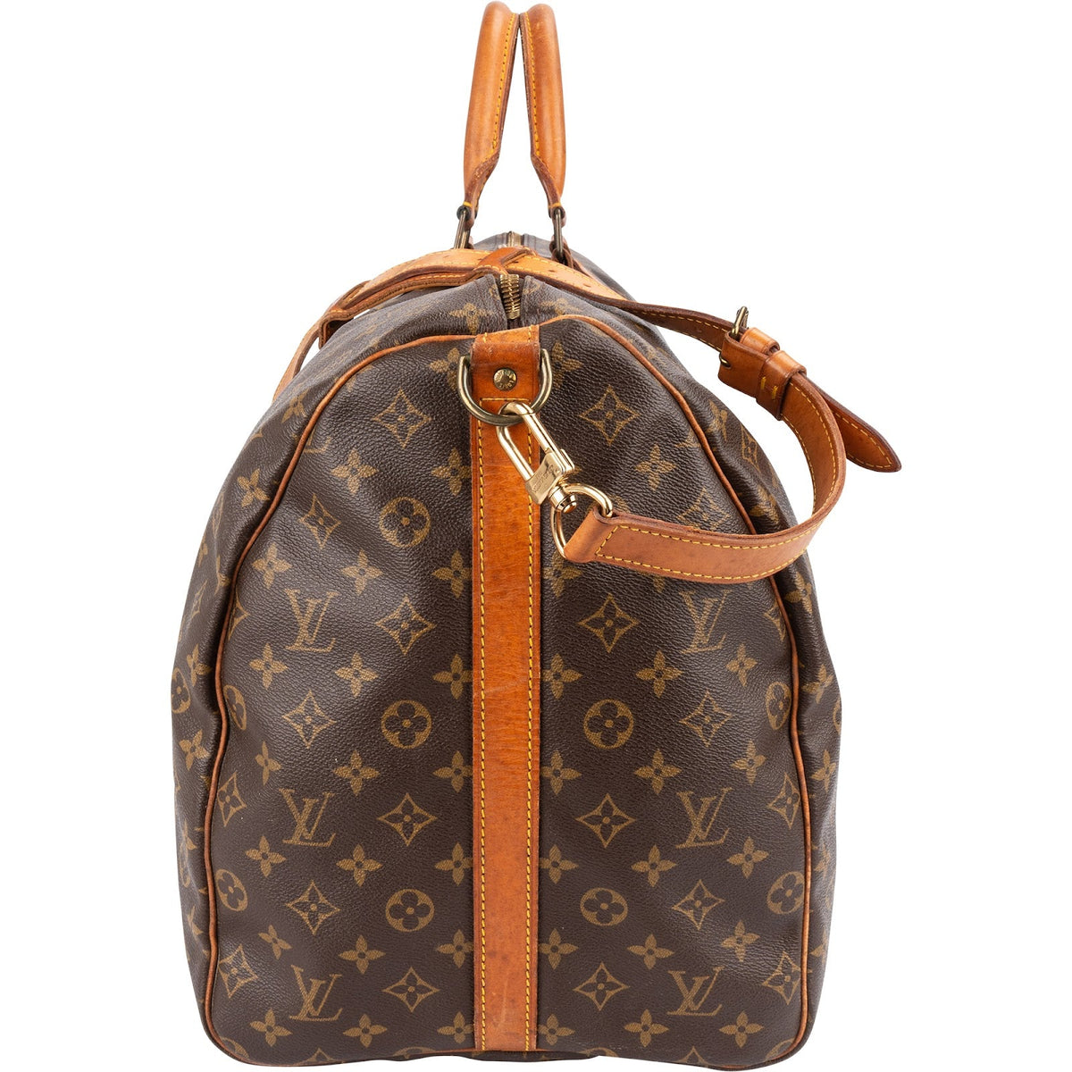 Bolso de viaje Louis Vuitton Keepall 60 Bandoulière en lona Monogram
