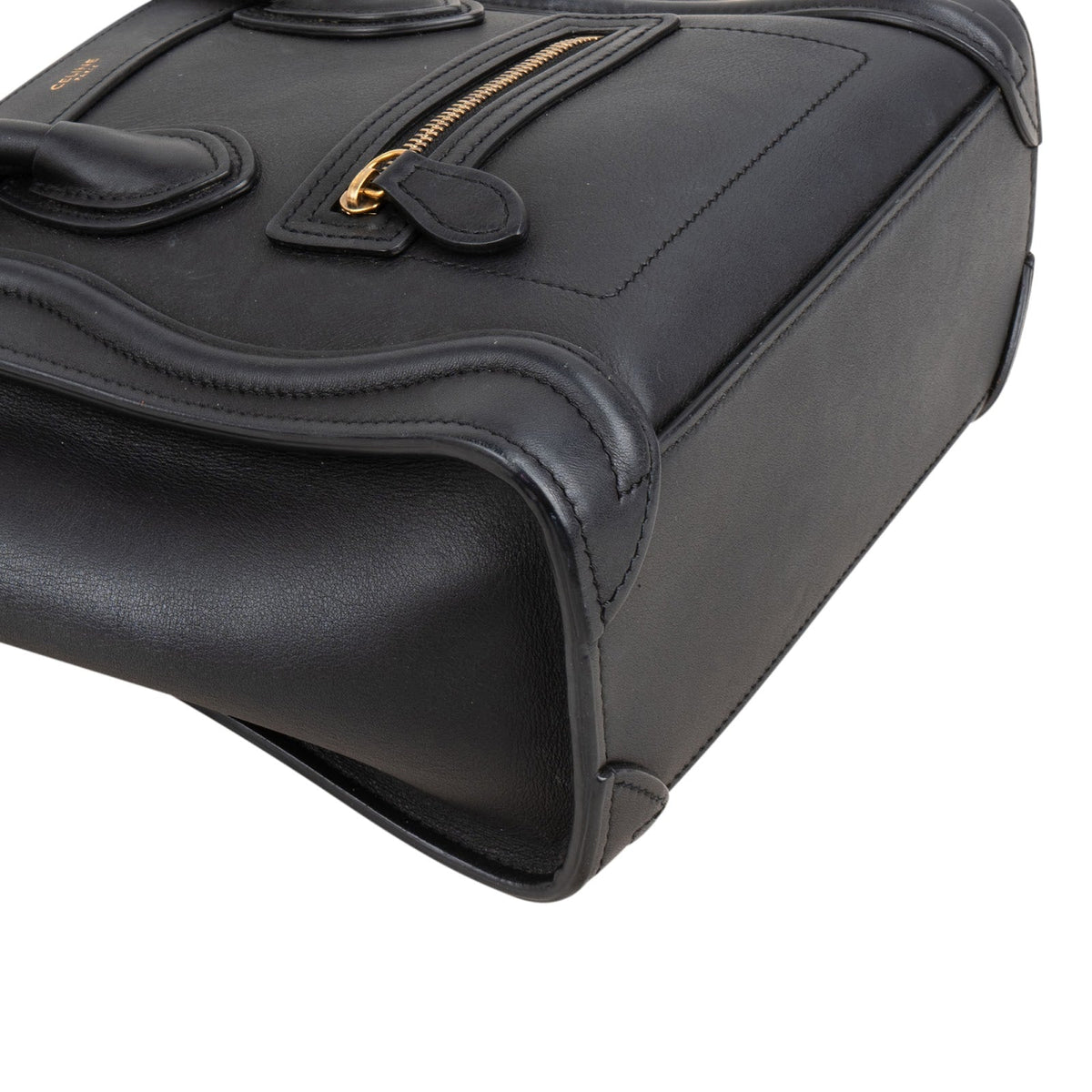 Celine Schwarz Kalbsleder Reisetasche, Bild 8 von 11