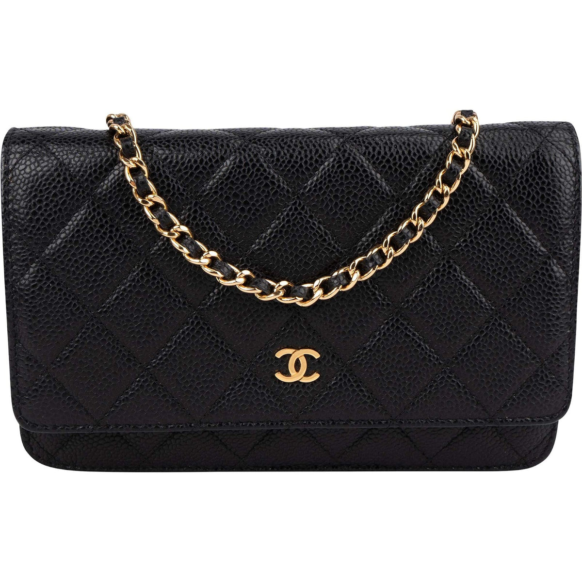 Chanel CC WOC aus Caviar-Leder – Vorderansicht