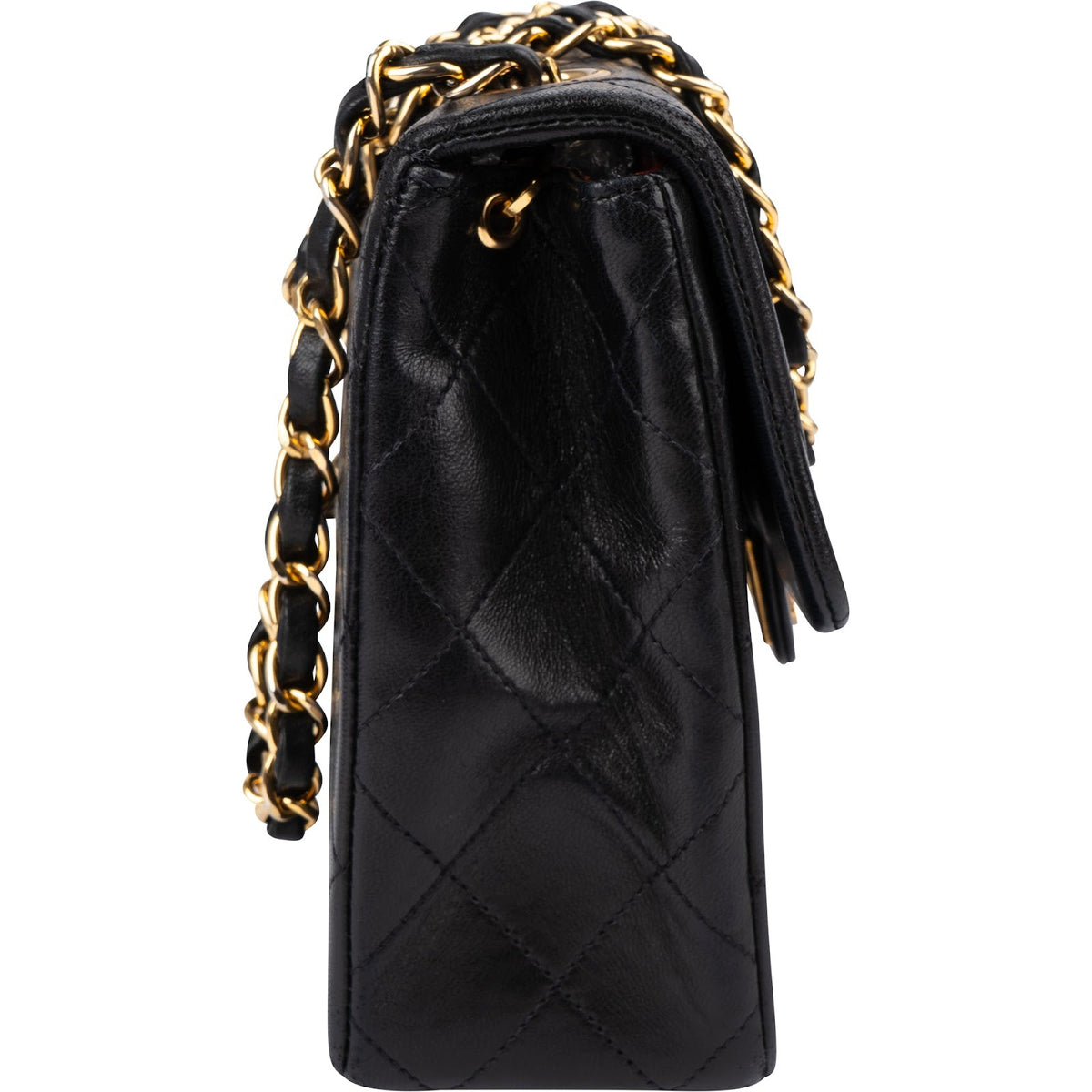 Chanel Single Flap aus Lammleder, 20 cm – Detailansicht 2