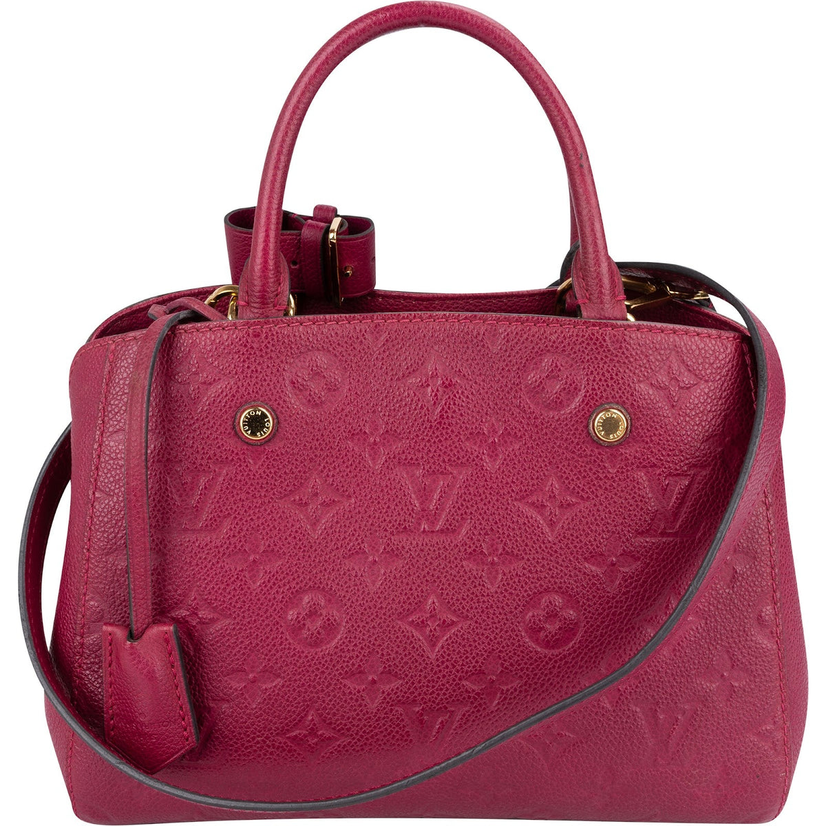 Louis Vuitton Leather Monogram Empreinte Montaigne BB Handbag