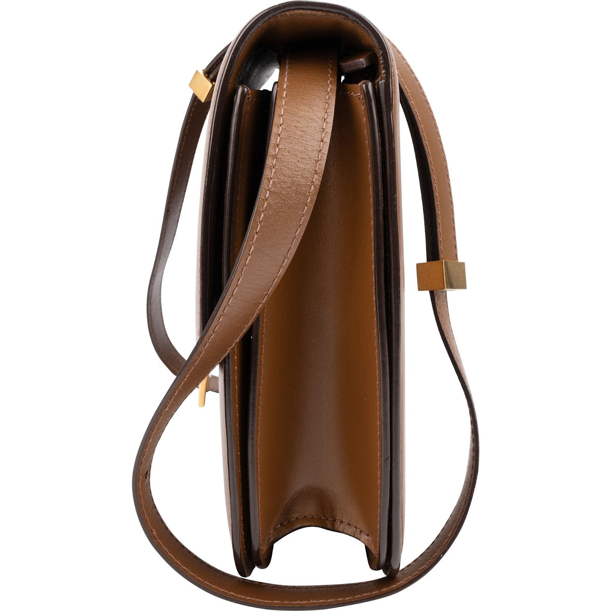 Celine Brown Boxcalf Classic Box Medium Crossbody Bag