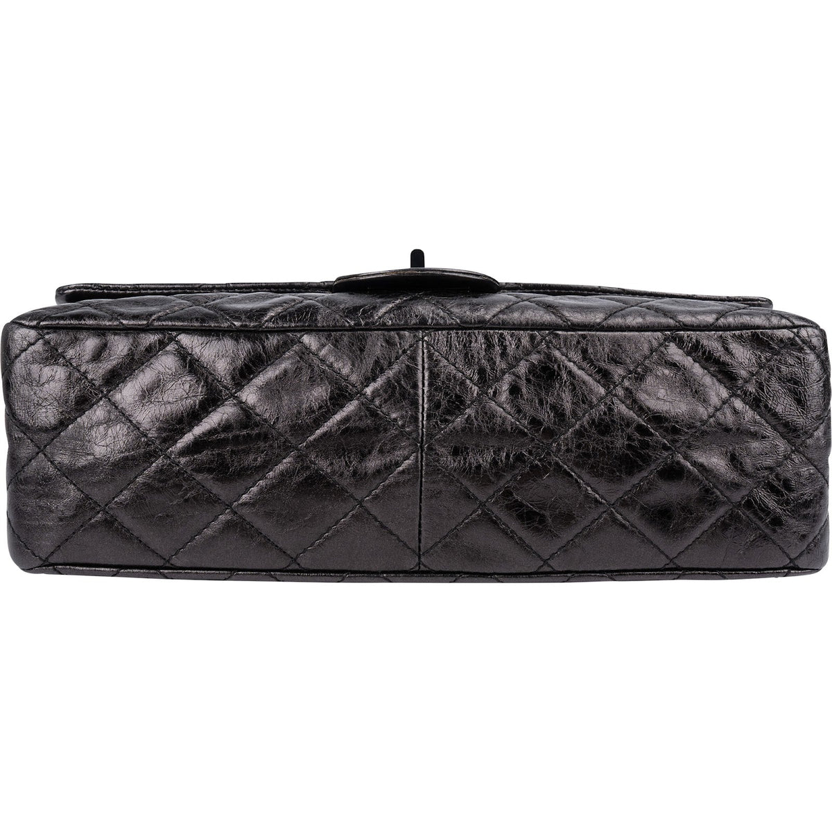 Chanel 2.55 So Black Jumbo Double Flap aus Aged-Kalbsleder – Ansicht 6