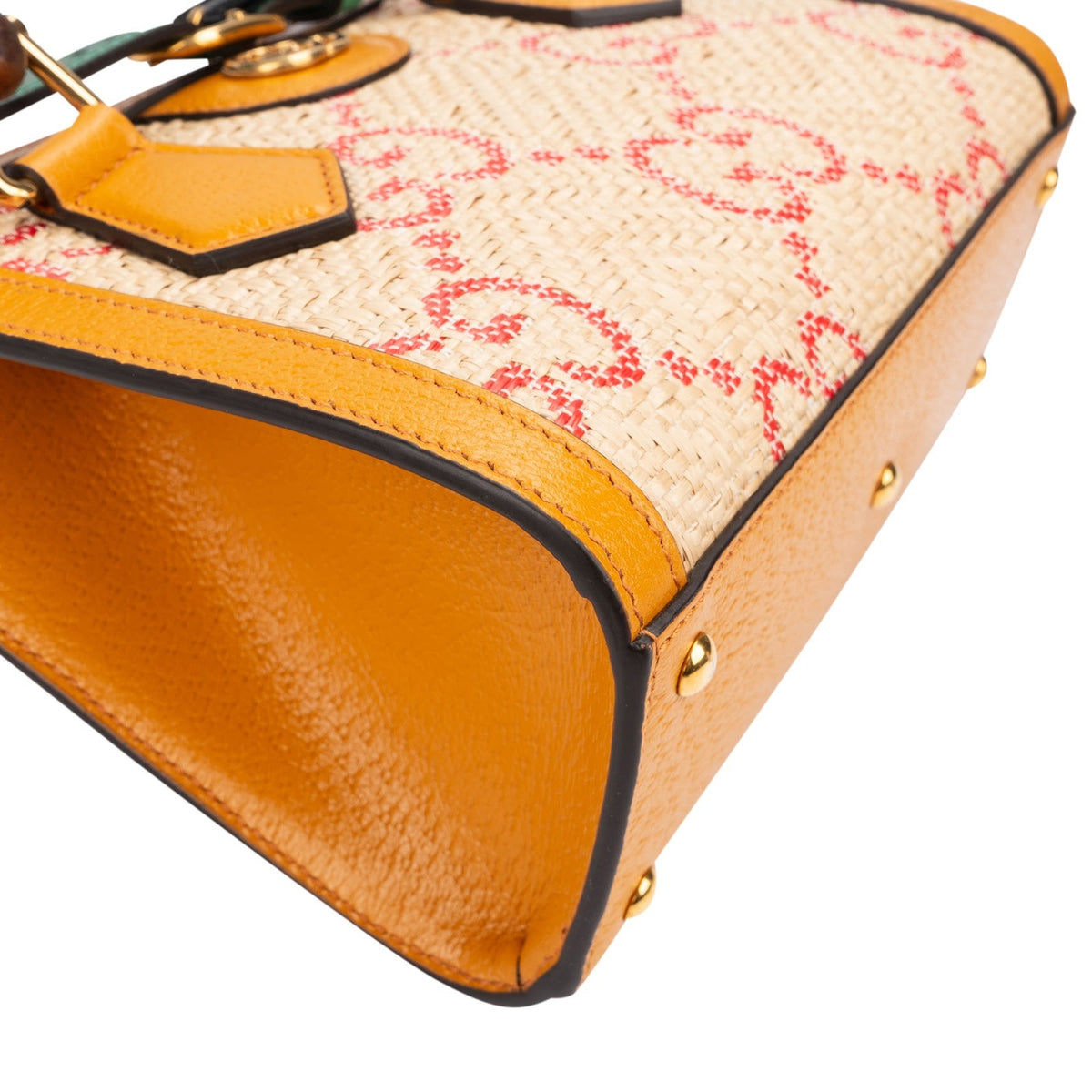 Gucci Diana Mini Tote aus Bast (limitiert) – Ansicht 10