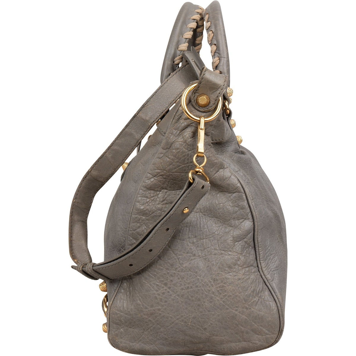 Balenciaga Grau Leder City Jumbo Handtasche, Bild 5 von 12