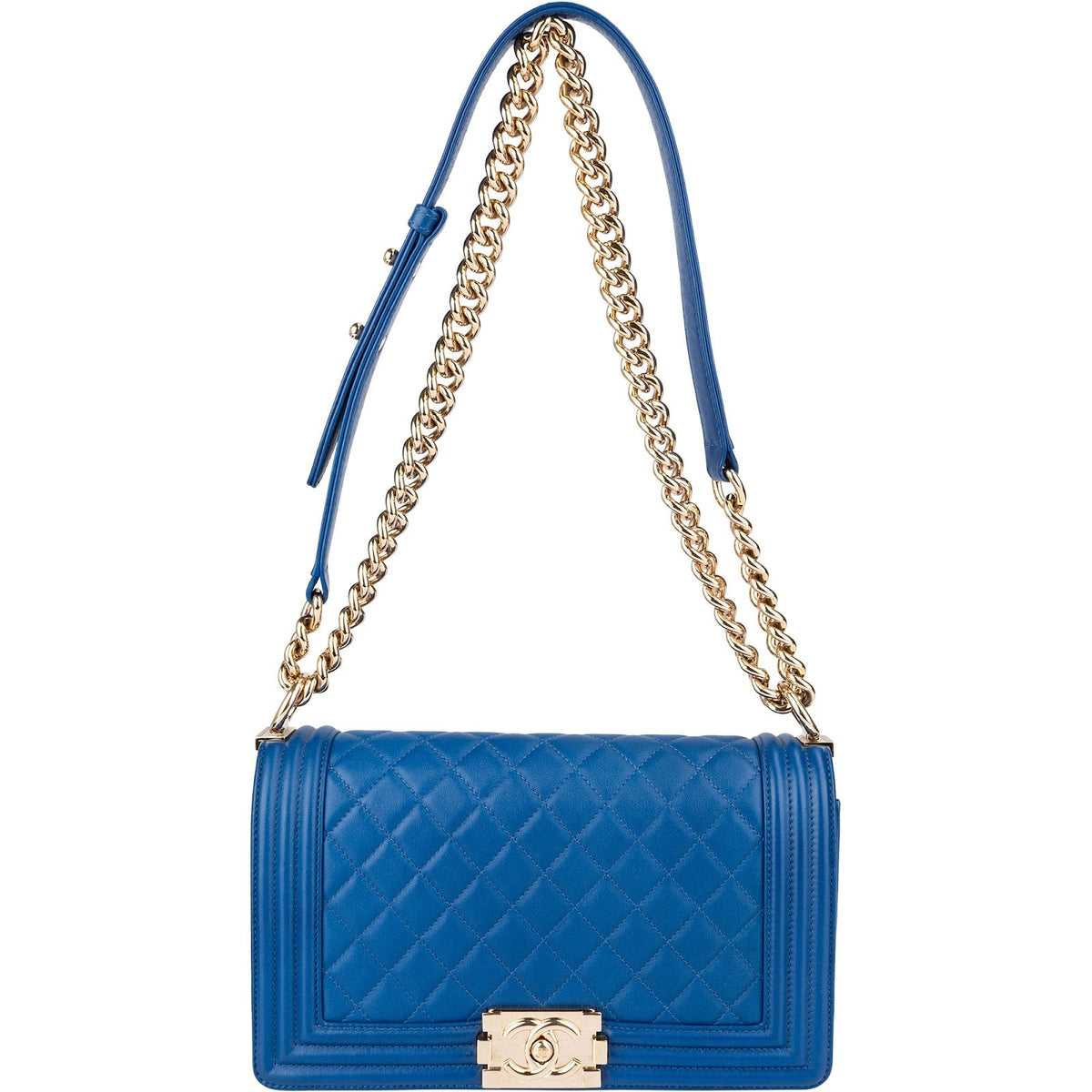 Chanel Boy Medium schoudertas van gewatteerd lamsleer met enkele flap