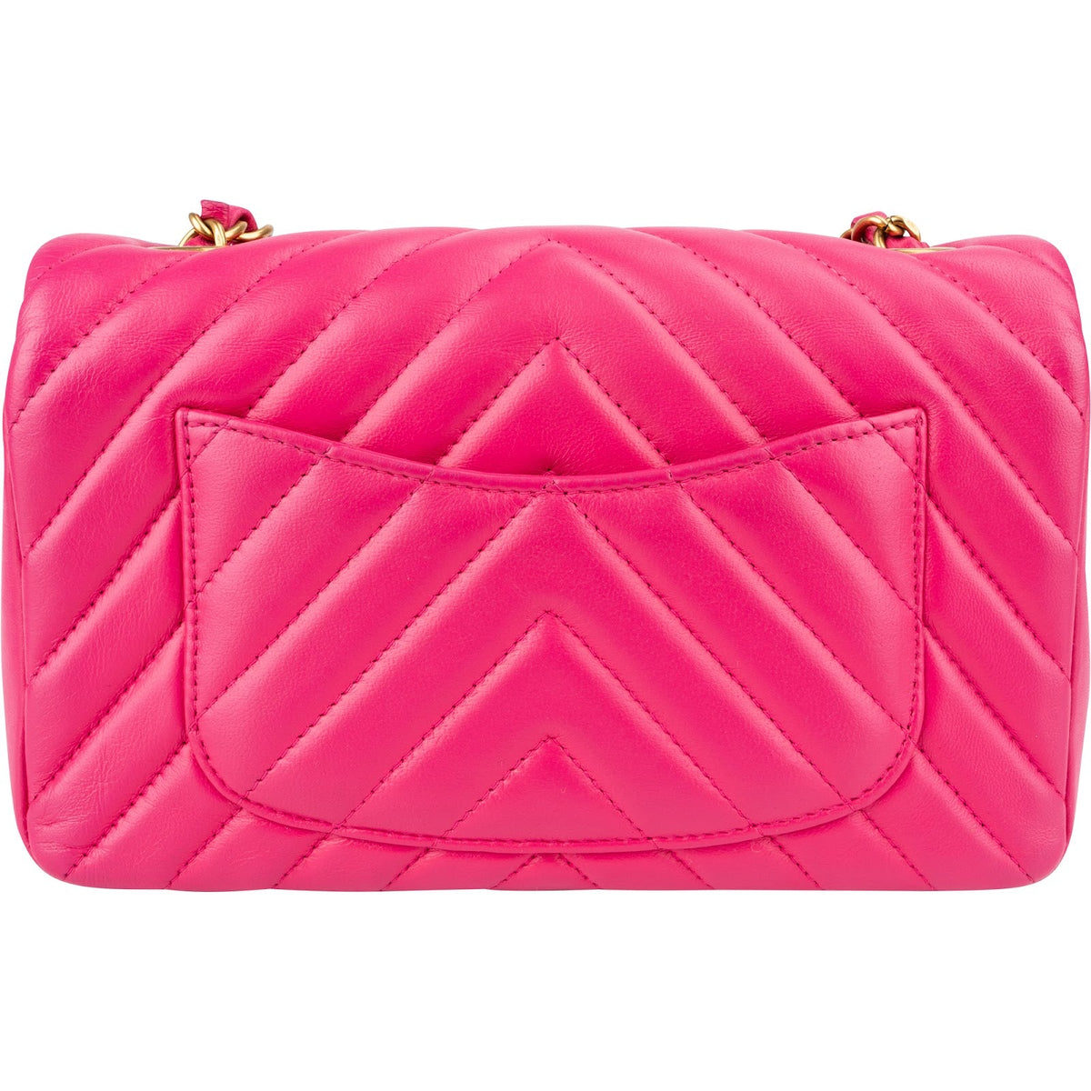Chanel Chevron Lammleder Single Flap Umhängetasche, Bild 4 von 14