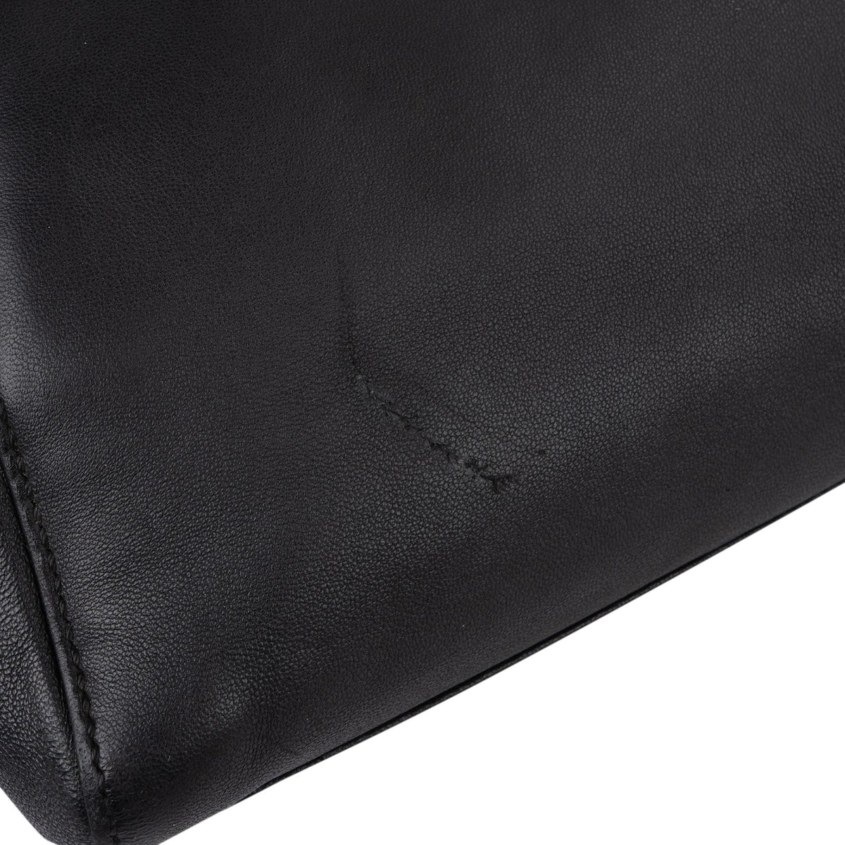 Fendi Black Leather Mini Peekaboo Handbag
