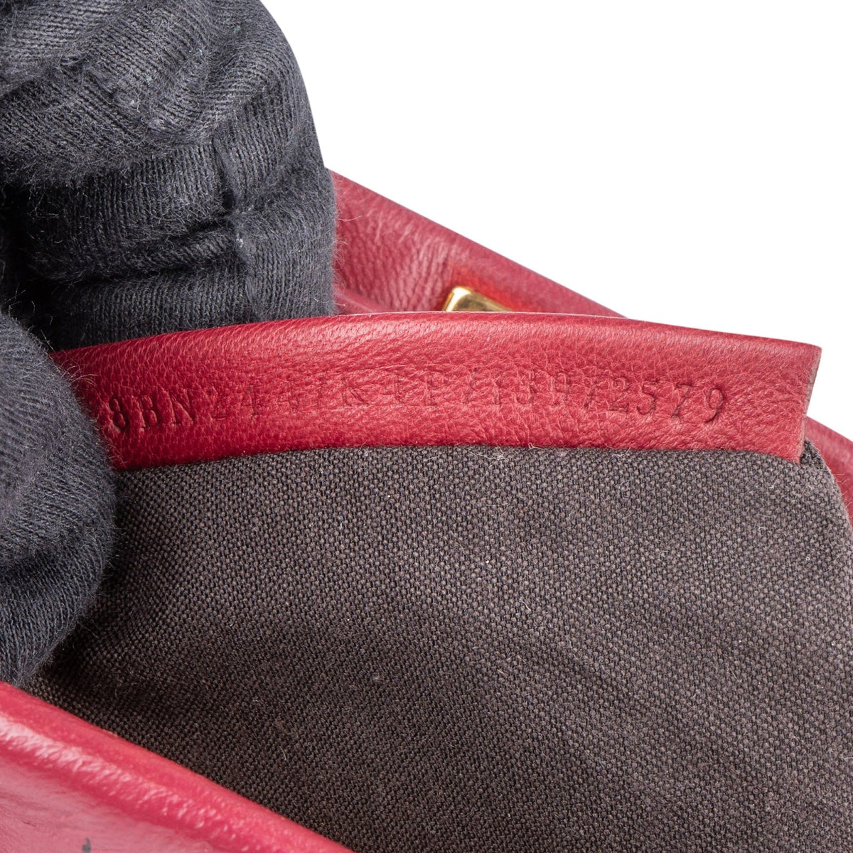 Fendi Leather Peekaboo Mini Handbag