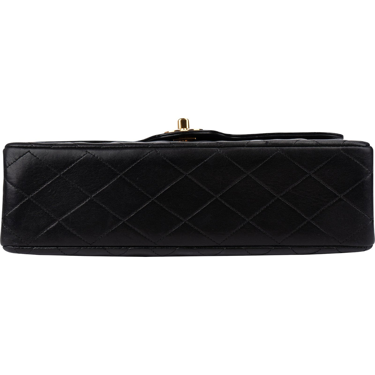 Chanel gewatteerde lamsleren 24K gouden Medium Double Flap schoudertas