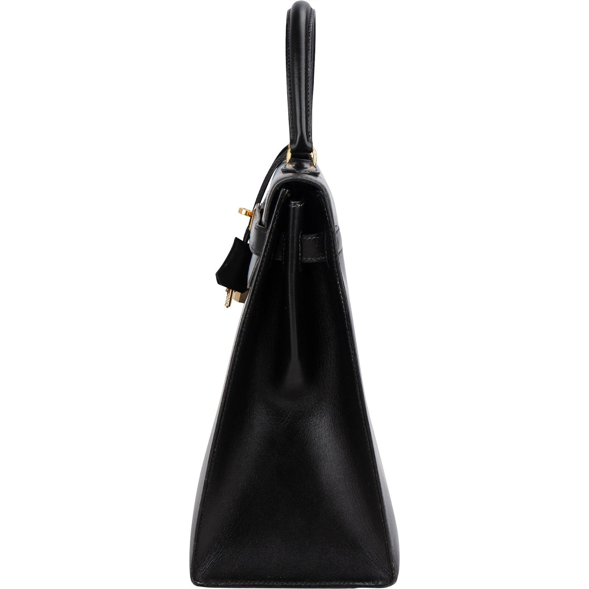 Bolso Hermès Kelly 35 Sellier de piel Boxcalf negra