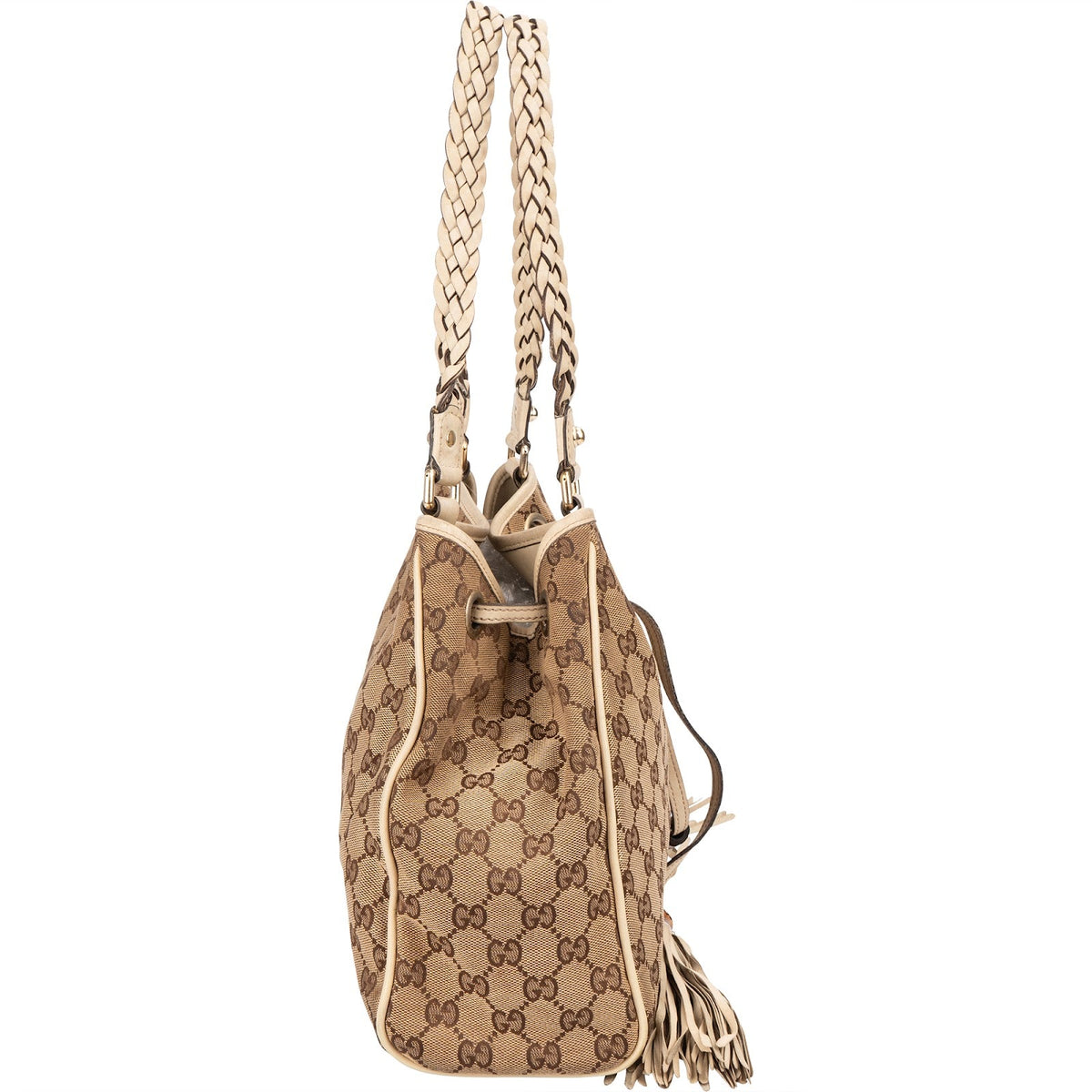Gucci Monogram GG Canvas Bamboo Tassel Tote, Bild 3 von 10
