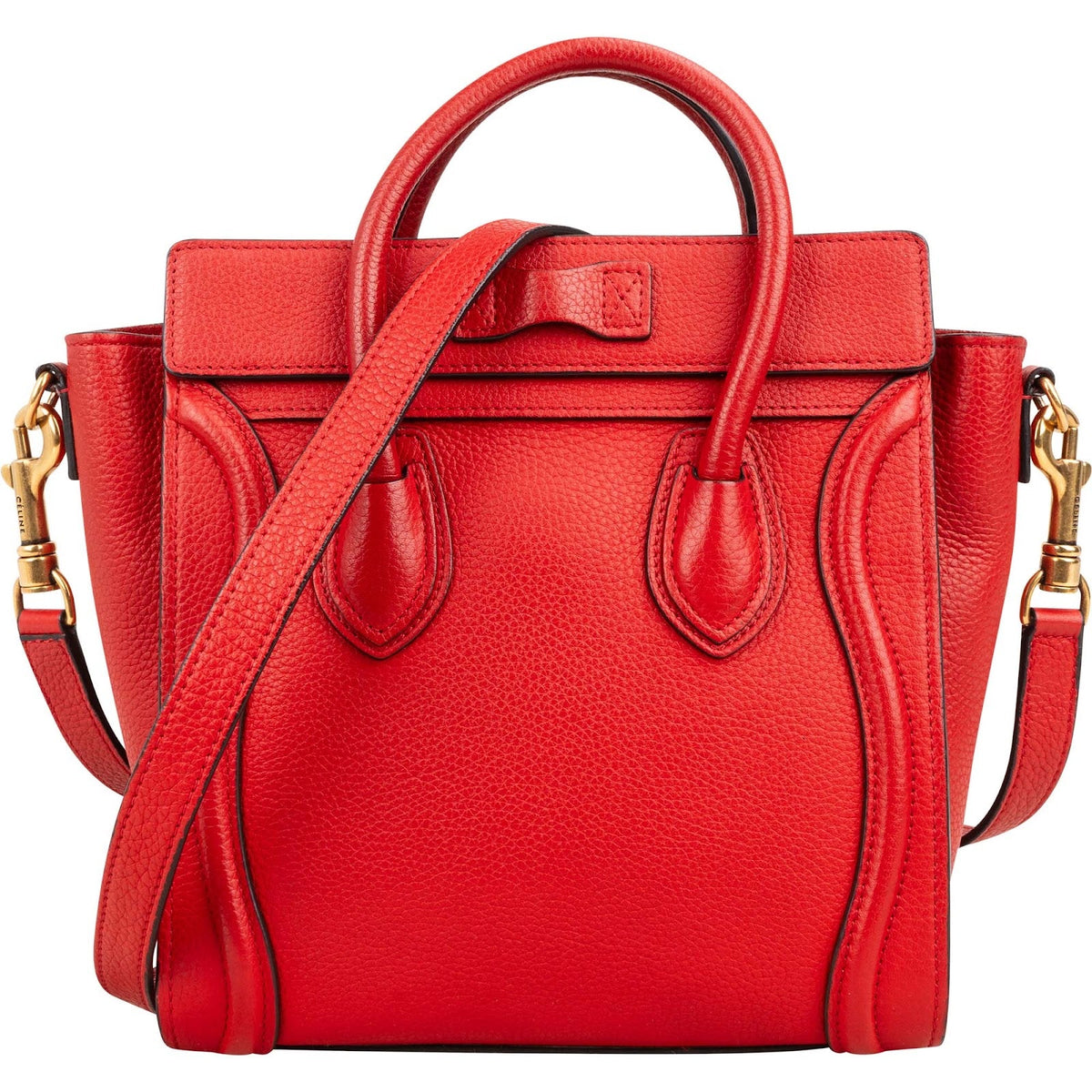 Céline Luggage Nano handtas van generfd kalfsleer