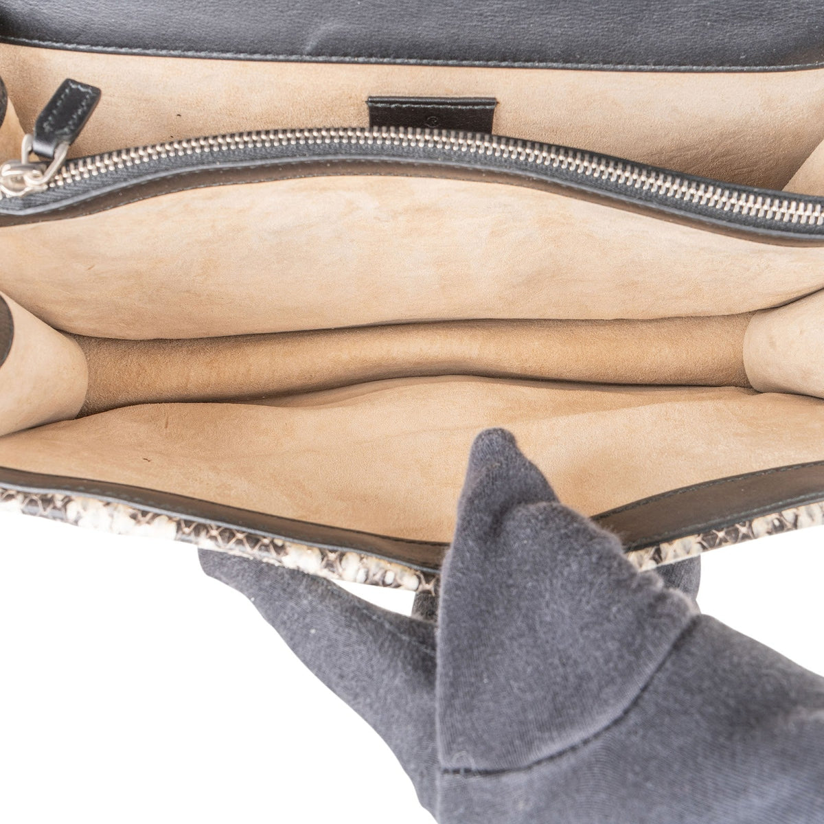 Borsa a spalla Dionysus Gucci Limited in tela GG Supreme con ricami e dettagli in pitone