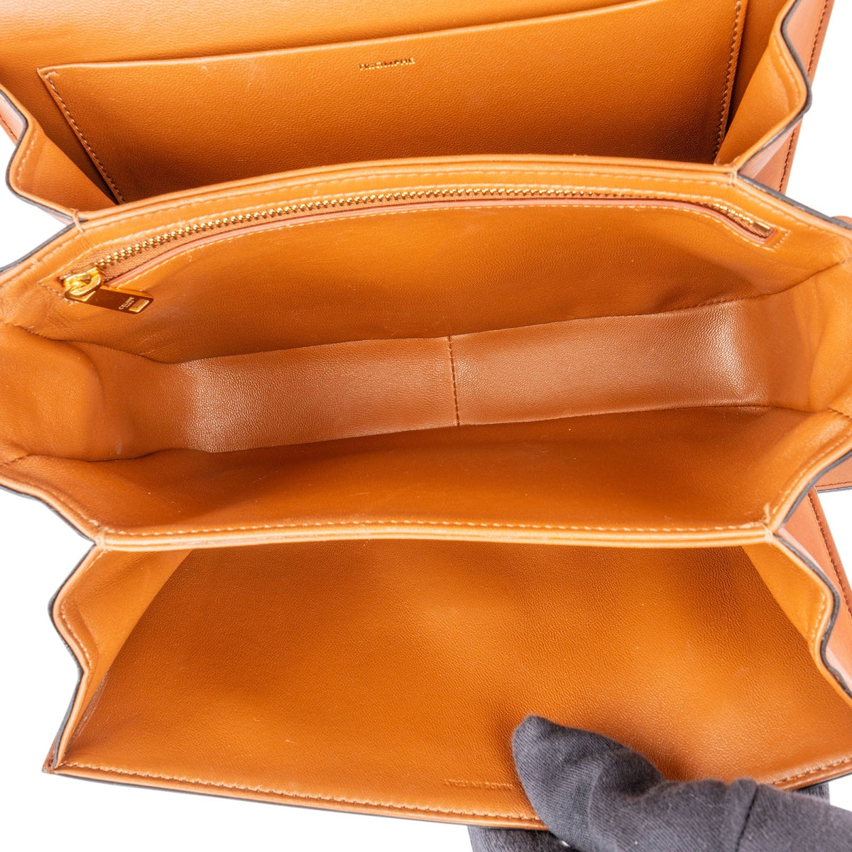 Celine Teen Triomphe Crossbody Bag in Canvas & Calfskin