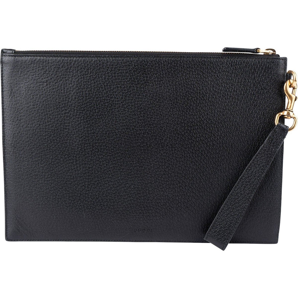 Pochette GG Marmont in pelle con monogramma Gucci