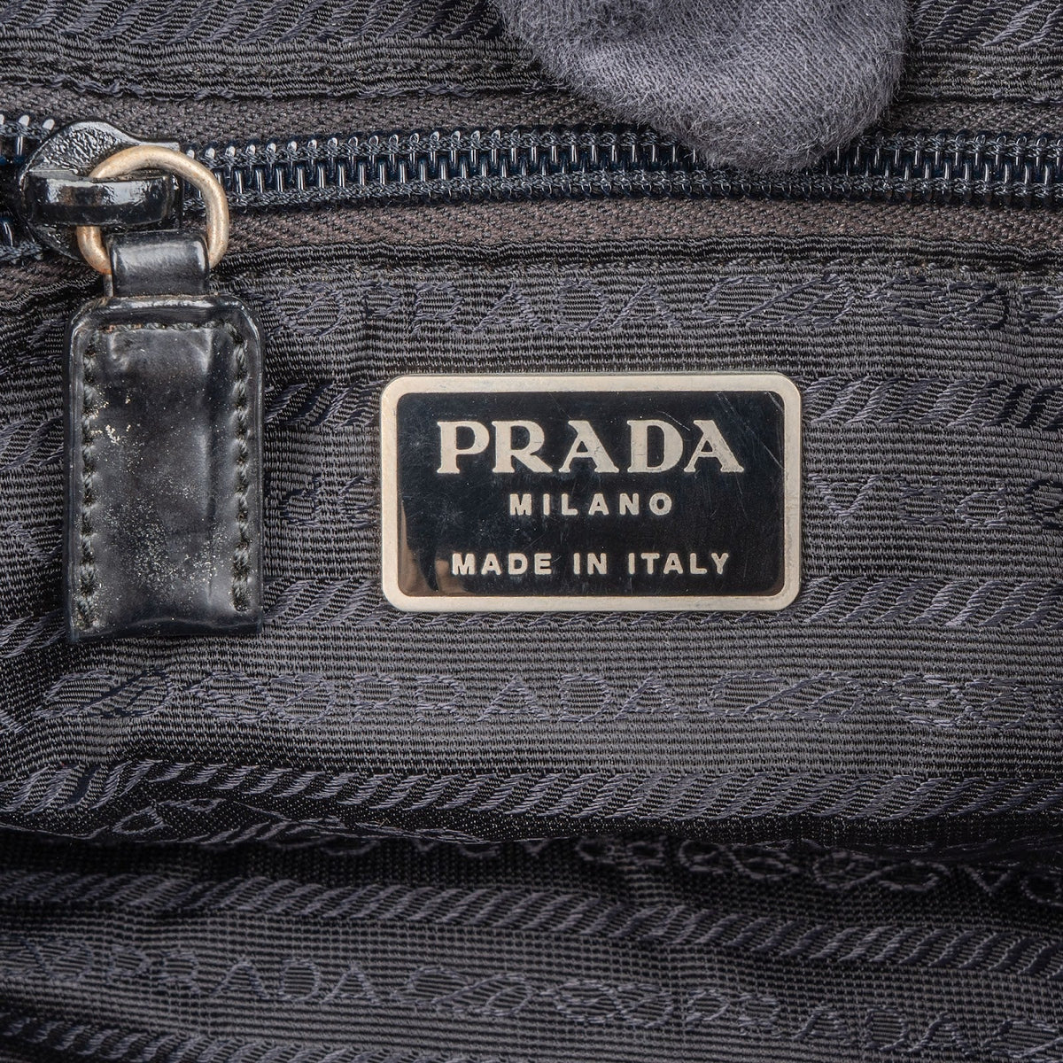 Prada Schwarz Nylon Triangle Rucksack, Bild 9 von 10