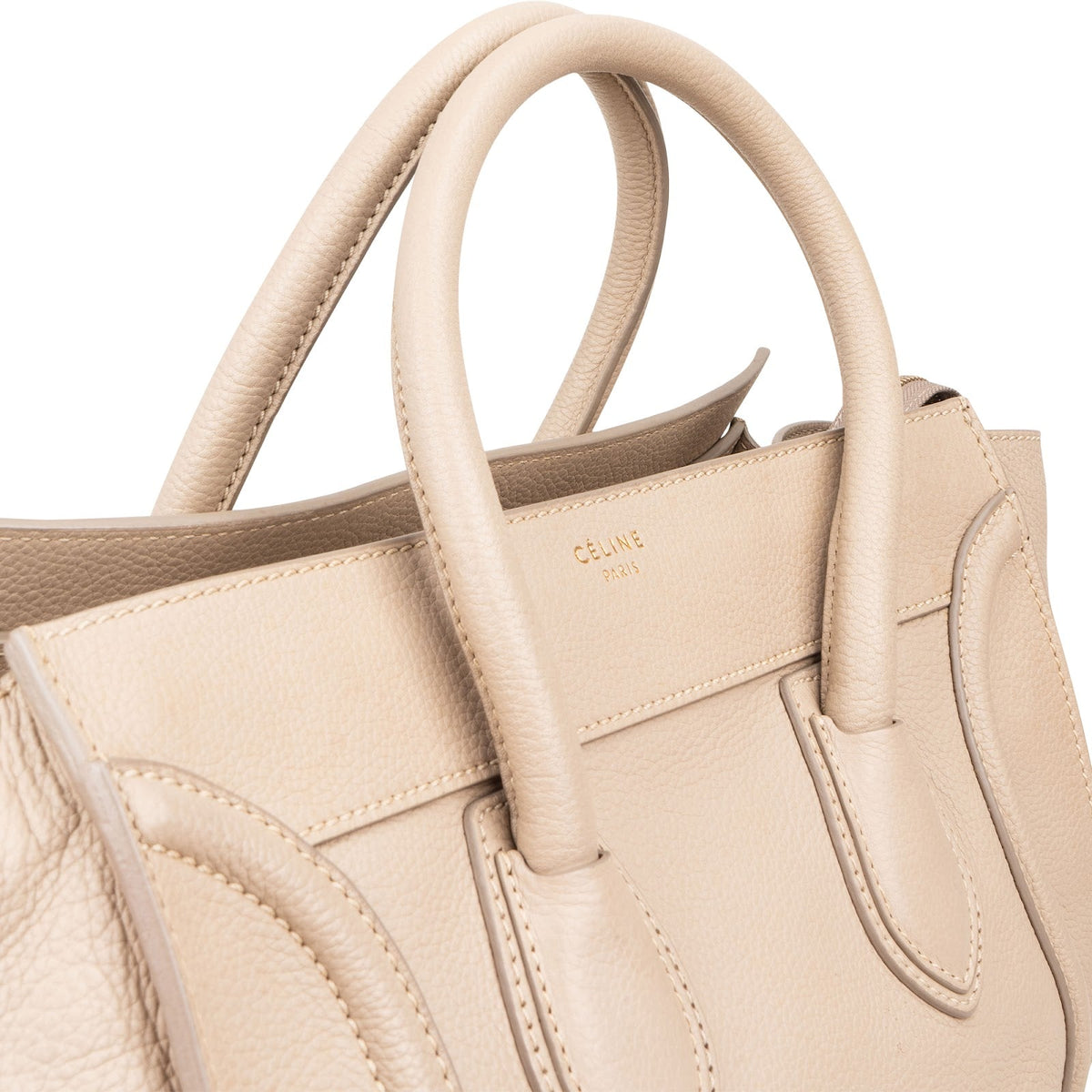 Borsa a mano Large Luggage in pelle di vitello bottalata Céline