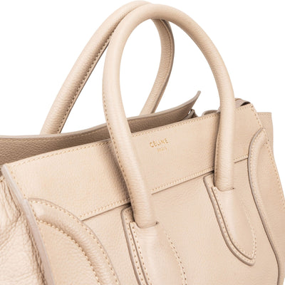 Céline Large Luggage Handbag in Drummed Calfskin