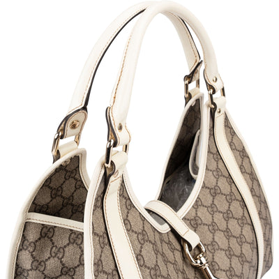 Borsa a mano Gucci New Jackie in tela GG Supreme Monogram