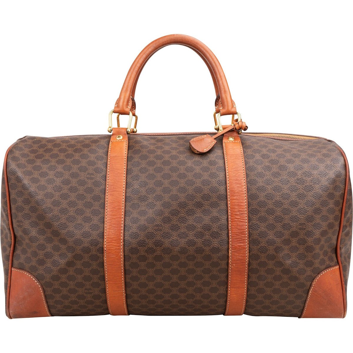 Sac de voyage Celine Boston 45 en toile Monogram Macadam