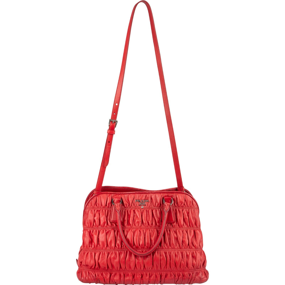 Prada Matelassé Nappa Leder Gaufre Handtasche, Bild 6 von 12